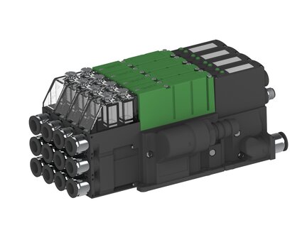 Eżektor PCS SX42, wys. podciśnienie, (PCS.F.422.S.AAA.F3P1.4X.2P1.EC.CCAB) (9976224) - Piab