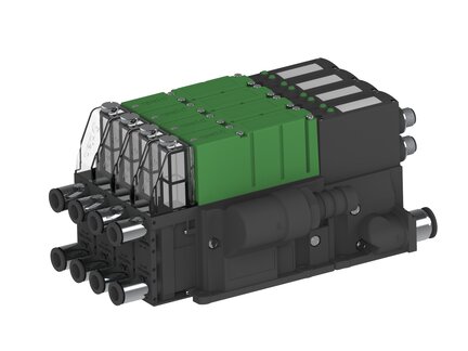 Eżektor PCS SX12, wys. podciśnienie, (PCS.F.121.S.AAB.S2P1.4X.2P2.EC.CCAF) (9948502) - Piab