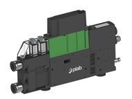 Eżektor PCS SX12, wys. podciśnienie, (PCS.F.122.S.AAA.F2P1.1X.QC.EK.CCAB) (9957230) - Piab