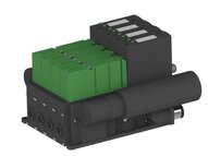 Eżektor PCS SX12, wys. podciśnienie, H221AD, (PCS.F.122.S.H221AD.X1P1.4X.2P2.EN.ACCC) (9970704) - Piab
