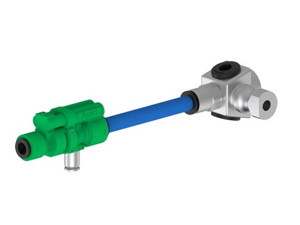 Eżektor piINLINEPLUS, AQR, Ti05-2 ultra wys. przepływ próżni , przył. pow. Ø8, przył. próżni Ø10, (PIL.A.T.1.8X.10.6.CUG38F) (9927426) - Piab
