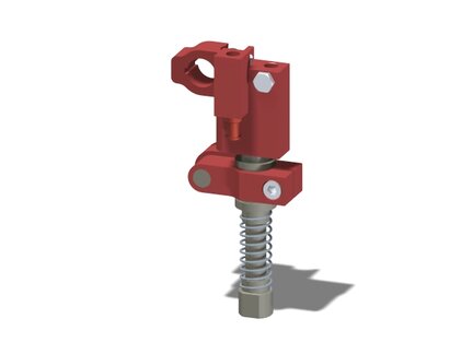 Ramię obrotowe z zaciskiem 25, drążek 50 mm, pin 16, zawór odc. VT1 LCS, wkład COAX, NPT, montaż prawy (PMAT.AA.00.P.ALRH) (9948156) - Piab