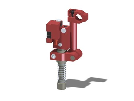 Ramię obrotowe z zaciskiem 25, drążek 100 mm, pin 19, zawór odc. VT1 LCS, wkład COAX vacustat, G, montaż lewy (PMAT.AB.00.C.XBTF) (9925106) - Piab
