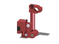 Ramię obrotowe przesuwne 25, drążek 100 mm, pin 16, zawór odc. VT1 h, wkład COAX, G, montaż lewy (PMAT.AB.01.P.XEA) (9910188) - Piab