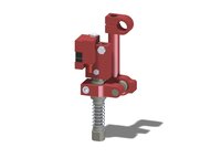 Ramię obrotowe przesuwne, drążek 100 mm, ramię obr. 1", łącznik kulowy, zawór odc. VT1 LCS, wkład COAX vacustat, G, montaż lewy (PMAT.AB.04.I.XBTF) (9915588) - Piab