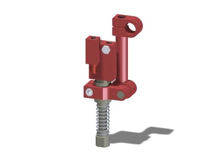 Ramię obrotowe przesuwne, drążek 100 mm, ramię obr. 1", pin 16, zawór odc. VT1 LCS wkład COAX, NPT, montaż lewy (PMAT.AB.02.P.AL) (9907885) - Piab