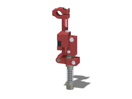 Ramię obrotowe z zaciskiem 25, drążek 150 mm, pin 19, zawór odc. VT1 LCS, wkład COAX vacustat, G, montaż prawy (PMAT.AC.00.C.XBTFRH) (9912771) - Piab