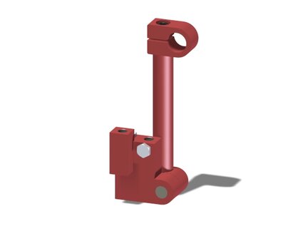 Ramię obrotowe przesuwne, drążek 150 mm, ramię obr. 1", pin 16, zawór odc. VT1 h, NPT, montaż lewy (PMAT.AC.02.P.AB) (9921642) - Piab