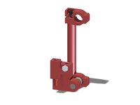 Ramię obrotowe z zaciskiem 25, drążek 150 mm, łącznik kulowy, zawór odc. VT1 h, wkład COAX, G, montaż lewy (PMAT.AC.00.I.XAA) (9907543) - Piab