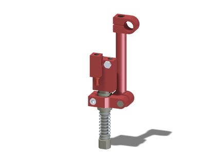 Ramię obrotowe przesuwne, drążek 150 mm, ramię obr. 1", pin 16, zawór odc. VT1 LCS wkład COAX, NPT, montaż lewy (PMAT.AC.02.P.AL) (9909781) - Piab