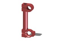 Ramię obrotowe przesuwne, drążek 100 mm, ramię obr. 1", łącznik kulowy, bez wyposażenia (PMAT.AB.04.I.00) (9906199) - Piab