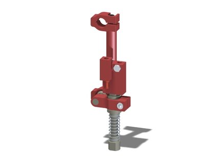 Ramię obrotowe z zaciskiem 25, drążek 150 mm, łącznik kulowy, zawór odc. VT1 LCS, wkład COAX, G, montaż prawy (PMAT.AC.00.I.XALRH) (9934155) - Piab