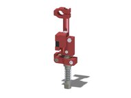 Ramię obrotowe z zaciskiem 25, drążek 150 mm, łącznik kulowy, zawór odc. VT1 LCS, wkład COAX vacustat, G, montaż prawy (PMAT.AC.00.I.XBTFRH) (9909049) - Piab