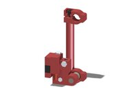 Ramię obrotowe z zaciskiem 25, drążek 150 mm, łącznik kulowy, zawór odc. VT1 h, wkład COAX, G, montaż lewy (PMAT.AC.00.I.XEA) (9908632) - Piab