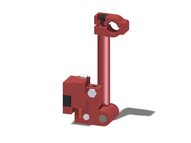 Ramię obrotowe z zaciskiem 25, drążek 150 mm, pin 16, zawór odc. VT1 h, wkład COAX, G, montaż lewy (PMAT.AC.00.P.XEA) (9910874) - Piab