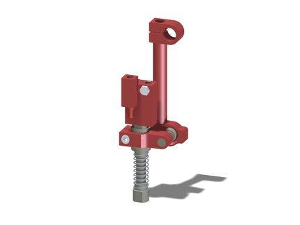 Ramię obrotowe przesuwne, drążek 150 mm, ramię obr. 1", łącznik kulowy, zawór odc. VT1 LCS wkład COAX, NPT, montaż lewy (PMAT.AC.04.I.AL) (9911301) - Piab