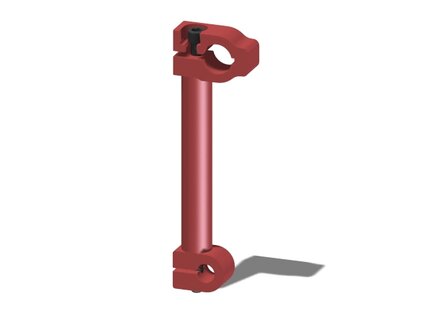 Ramię obrotowe przesuwne 25, drążek 150 mm, pin 16, bez wyposażenia (PMAT.AC.01.P.00) (9927234) - Piab