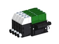 Eżektor kompaktowy piPUMP10X, wysokie podciśnienie, SX42, podwójny (PP.F.422.S.D.F1P3.4.P1.EC.CV) (9936359) - Piab
