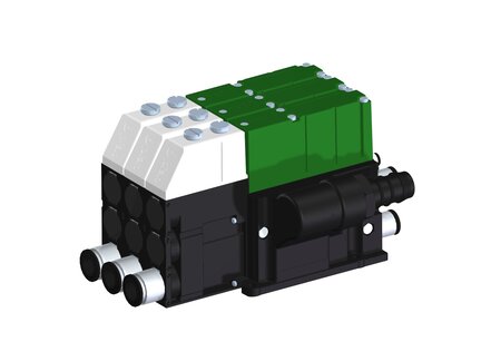 Eżektor kompaktowy piPUMP10X, wysokie podciśnienie, SX12, pojedynczy (PP.F.121.S.B.F1P1.3.8.EC.CV) (9958241) - Piab