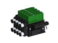 Eżektor kompaktowy piPUMP10X, wysokie podciśnienie, SX42, podwójny (PP.F.422.S.A.Z2P1.4.8.EC.CV) (9953236) - Piab