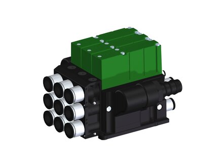 Eżektor kompaktowy piPUMP10X, wysokie podciśnienie, SX42, pojedynczy (PP.F.421.S.B.Z3P1.3.P1.EC.CV) (9937356) - Piab