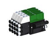 Eżektor kompaktowy piPUMP10X, wysokie podciśnienie, SX12, podwójny (PP.F.122.S.D.F3P1.4.8.EC.CV) (9938076) - Piab