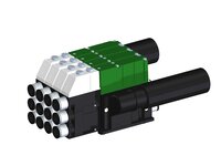 Eżektor kompaktowy piPUMP10X, wysokie podciśnienie, SX42, podwójny (PP.F.422.S.D.F3P1.4.8.EN.CV) (9953910) - Piab