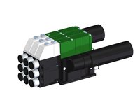 Eżektor kompaktowy piPUMP10X, wysokie podciśnienie, SX42, podwójny (PP.F.422.S.A.F3P1.3.8.EN.CV) (9936440) - Piab