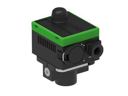 Zawór bezpieczeństwa piSAFE PI12-2, niskie ciśnienie i głęboka próżnia, AQR zwierny, 1/8" NPSF, G3/8", QXU (PSF.PS.PI2.SF.X.ANO.0F.X.4F.QXU) (9964149) - Piab