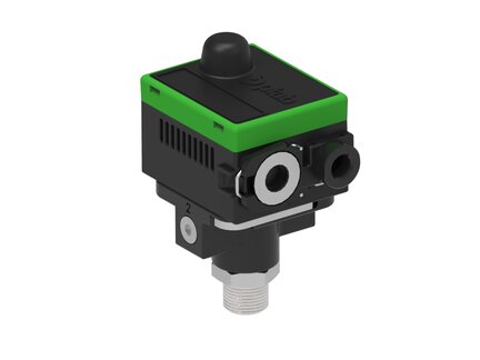 Zawór bezpieczeństwa piSAFE PI12-2, niskie ciśnienie i głęboka próżnia, 1/8" NPSF, 3/8" NPT, QXU (PSF.PS.PI2.LP.X.BO.0F.X.5M.QXU) (9974434) - Piab