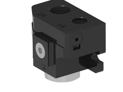Zawór bezpieczeństwa piSAFE VSV oddz. porty próżni i zwalniania, 1/8" NPSF, G1/4", G1/4", SSX (PSF.MSS.X.X.X.BO.0F.2F.2F.SSX) (9964463) - Piab