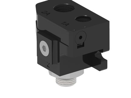 Zawór bezpieczeństwa piSAFE VSV oddz. porty próżni i zwalniania, 1/8" NPSF, G1/4", G1/4", SSX (PSF.MSS.X.X.X.BO.0F.2F.2M.SSX) (9975590) - Piab