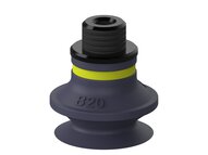 Przyssawka mieszkowa B20, Nitryl HNBR 50°, G1/8"/M5 wew., bez filtra (S.B20HN50.G18MMM5F.00) (9906879) - Piab