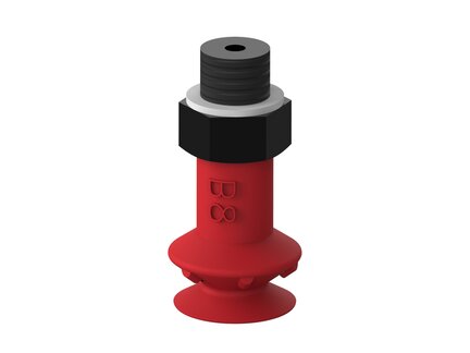 Przyssawka mieszkowa B8, Silikon SIL 50°, M5 zew., bez filtra (S.B8S50.MM5M.00) (3250083S) - Piab