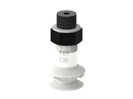 Przyssawka mieszkowa B8, Silikon SIL 50°, FDA, M5 zew., bez filtra (S.B8SF50.MM5M.00) (9909605) - Piab