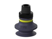 Przyssawka mieszkowa B20, Nitryl HNBR 50°, NPT 1/8" zew., filtr siatkowy (S.B20HN50.NT18M.01) (9906883) - Piab