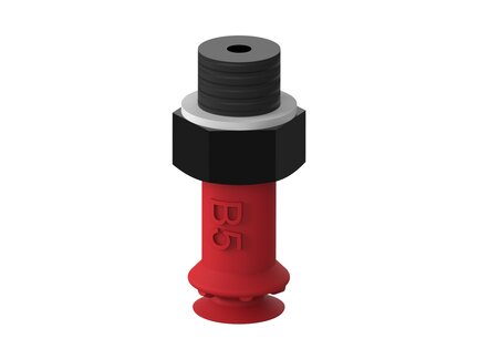 Przyssawka mieszkowa B5, Silikon SIL 50°, M5 zew., bez filtra (S.B5S50.MM5M.00) (3250082S) - Piab