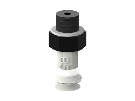 Przyssawka mieszkowa B5, Silikon SIL 50°, FDA, M5 zew., bez filtra (S.B5SF50.MM5M.00) (9909604) - Piab