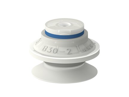 Przyssawka mieszkowa B30-2, Silikon SIL 50°, FDA, bez filtra (S.B30-2SF50.XXX.00) (0200407) - Piab