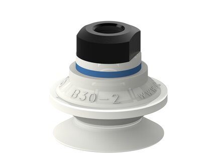 Przyssawka mieszkowa B30-2, Silikon SIL 50°, FDA, NPSF 1/8" wew., filtr siatkowy (S.B30-2SF50.NS18F.01) (9909610) - Piab