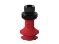 Przyssawka mieszkowa B15-2, Silikon SIL 50°, G1/8" zew., bez filtra (S.B15-2S50.G18M.00) (9943097) - Piab