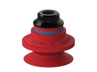 Przyssawka mieszkowa B30-2, Silikon SIL 50°, NPSF 1/8" wew. kompozyt, bez filtra (S.B30-2S50.NS18FC.00) (0110343) - Piab