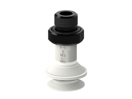 Przyssawka mieszkowa B15-2, Silikon SIL 50°, FDA, G1/8" zew., bez filtra (S.B15-2SF50.G18M.00) (9943472) - Piab