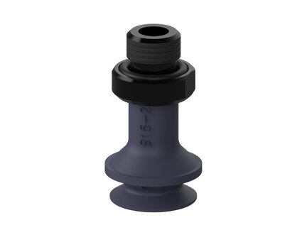 Przyssawka mieszkowa B15-2, Nitryl HNBR 50°, G1/8" zew., bez filtra (S.B15-2HN50.G18M.00) (9948818) - Piab