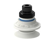 Przyssawka mieszkowa B30-2, Silikon SIL 50°, FDA, G1/4" zew., filtr siatkowy (S.B30-2SF50.G14M.01) (9909609) - Piab