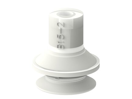 Przyssawka mieszkowa B15-2, Silikon SIL 50°, FDA, bez filtra (S.B15-2SF50.XXX.00) (0200271) - Piab