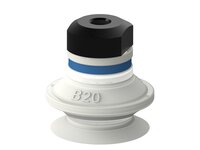 Przyssawka mieszkowa B20, Silikon SIL 50°, FDA, M5 wew., bez filtra (S.B20SF50.MM5F.00) (9909697) - Piab