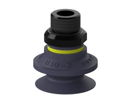 Przyssawka mieszkowa B30-2, Nitryl HNBR 75°, G3/8" zew., filtr siatkowy (S.B30-2HN75.G38M.01) (0108168) - Piab