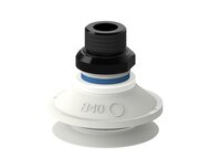 Przyssawka mieszkowa B40, Silikon SIL 50°, FDA, G3/8" zew., filtr siatkowy (S.B40SF50.G38M.01) (9909809) - Piab