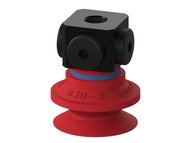 Przyssawka mieszkowa B30-2, Silikon SIL 50°, NPSF 5x1/8" wew., bez filtra (S.B30-2S50.NS518F.00) (0101435) - Piab